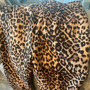 Zara Leopard Print Trouser Pants